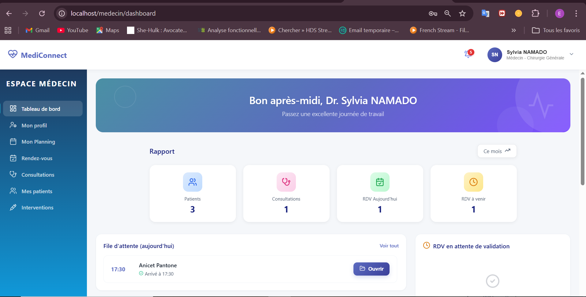 Mediconnect Dashboard
